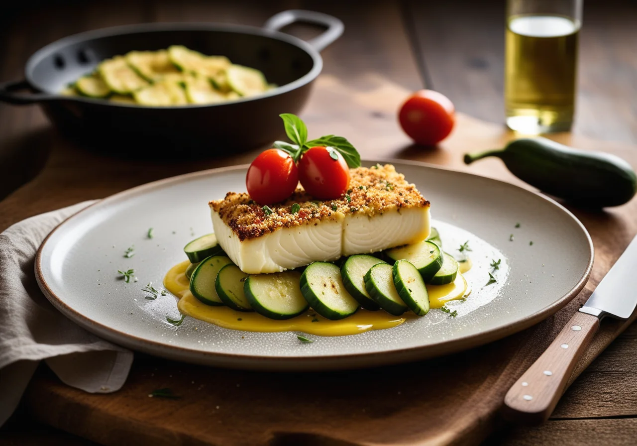 Cod with Potato Crust