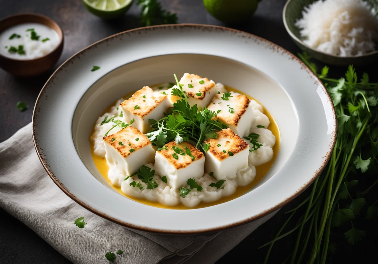 Cod with Coconut Milk and Vegetables