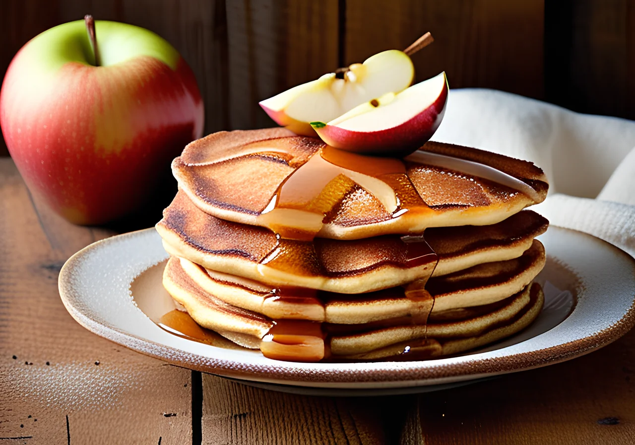 Apple Pancakes with Cinnamon Sugar