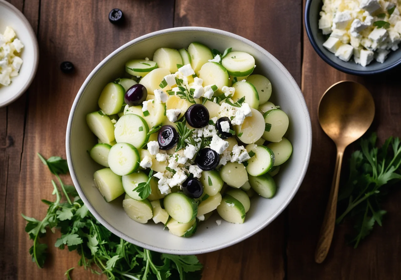 Potato Salad with Feta and Arugula