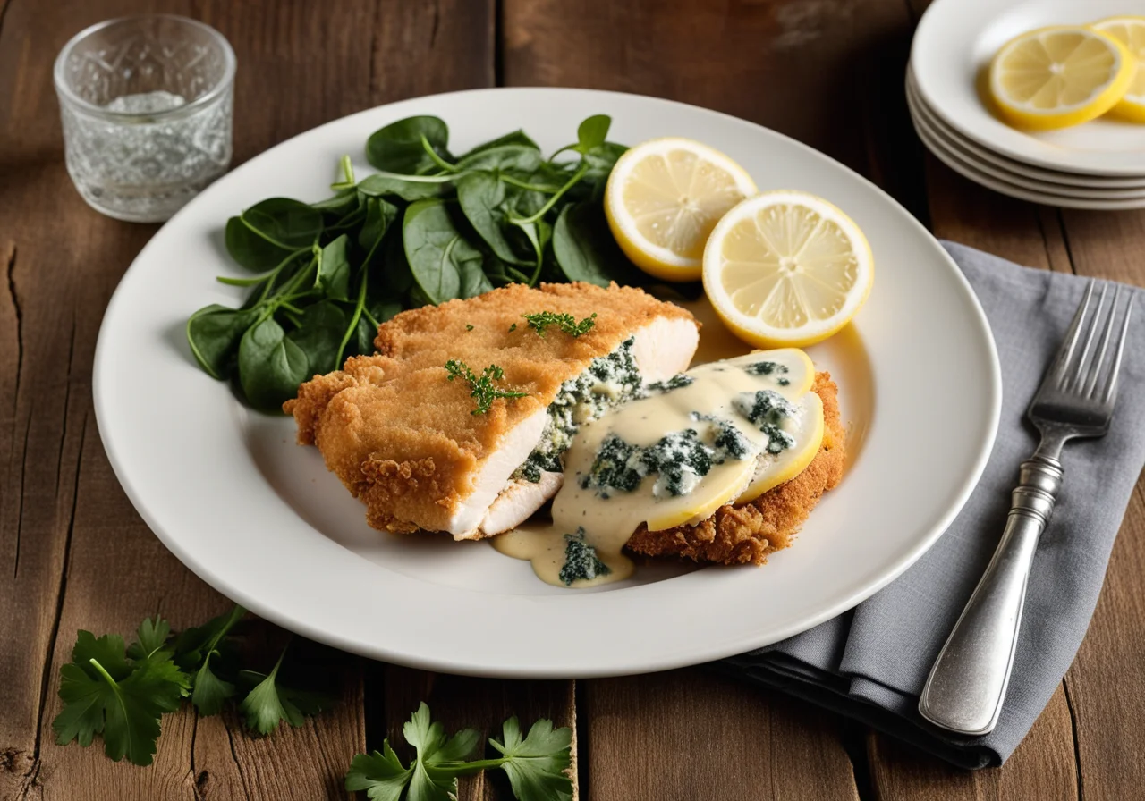 Stuffed Chicken Schnitzel
