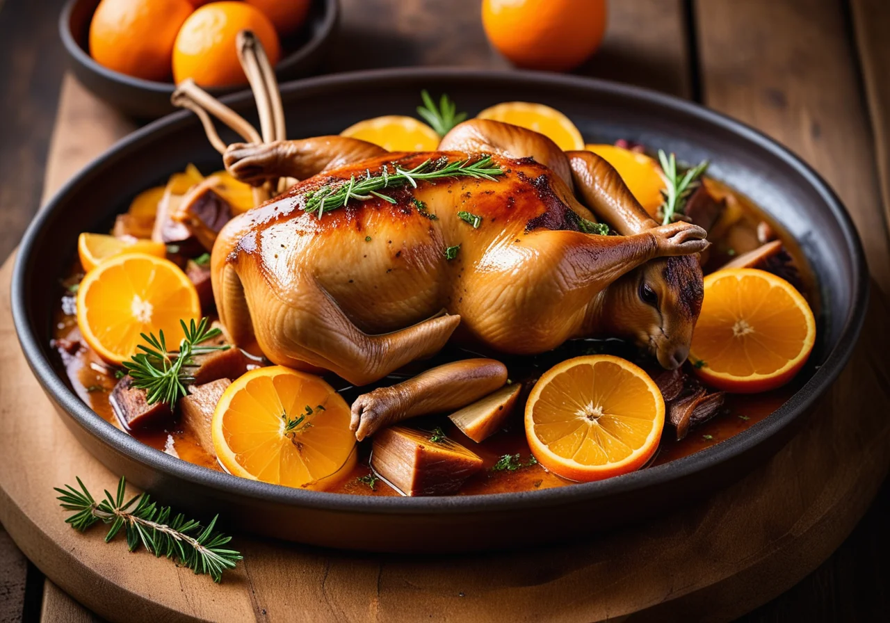 Braised Rabbit with Oranges