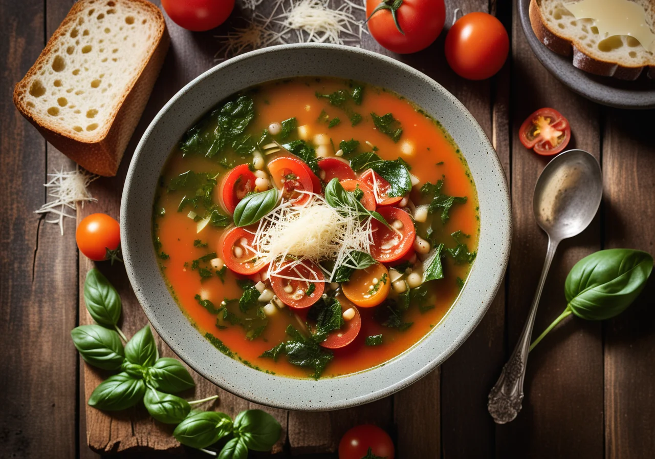 Minestrone with Whole Wheat Bread