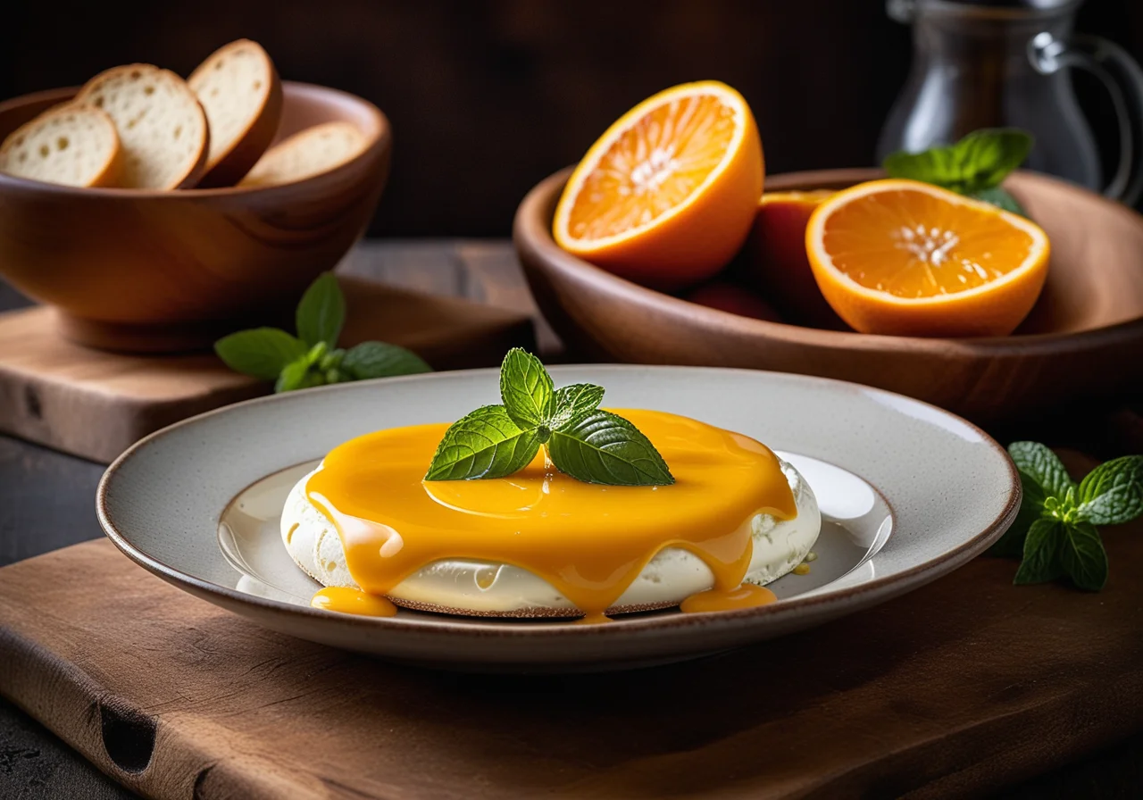 Italian Mustard Fruit with Goat Cream Cheese and Bread