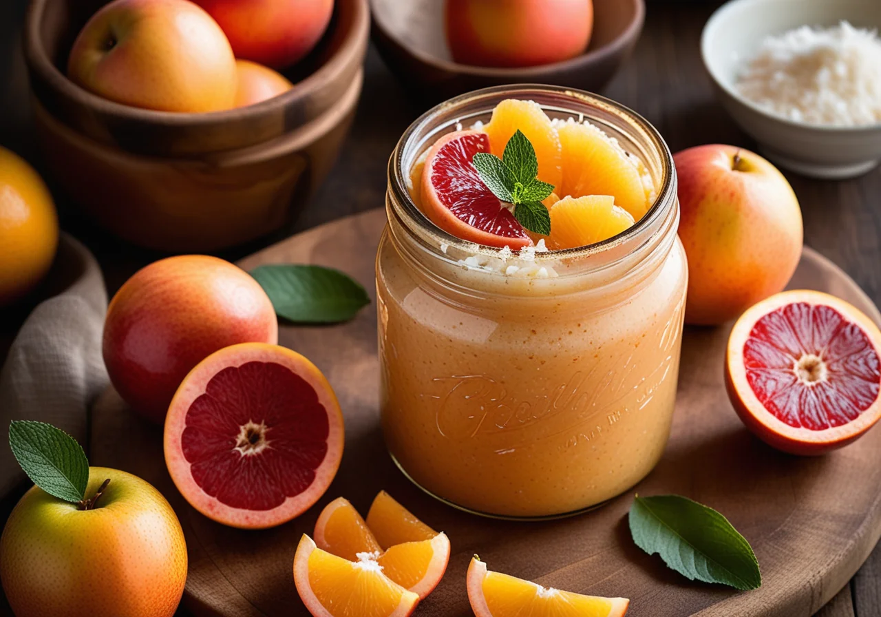 Apple and Grapefruit Spread