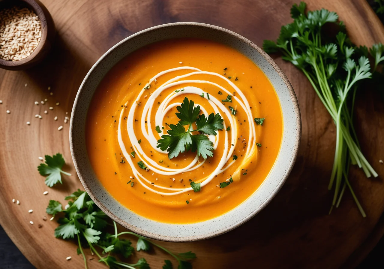 Carrot-Kohlrabi Soup