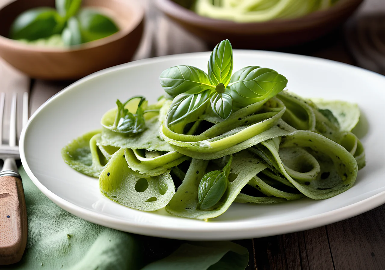 Pasta Sheets with Mint Pesto
