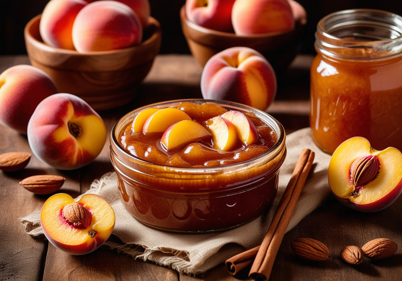 Peach Almond Jam with Amaretto