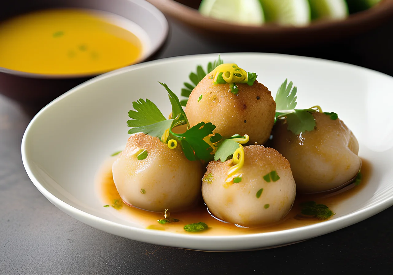 Steamed Thai Fish Balls