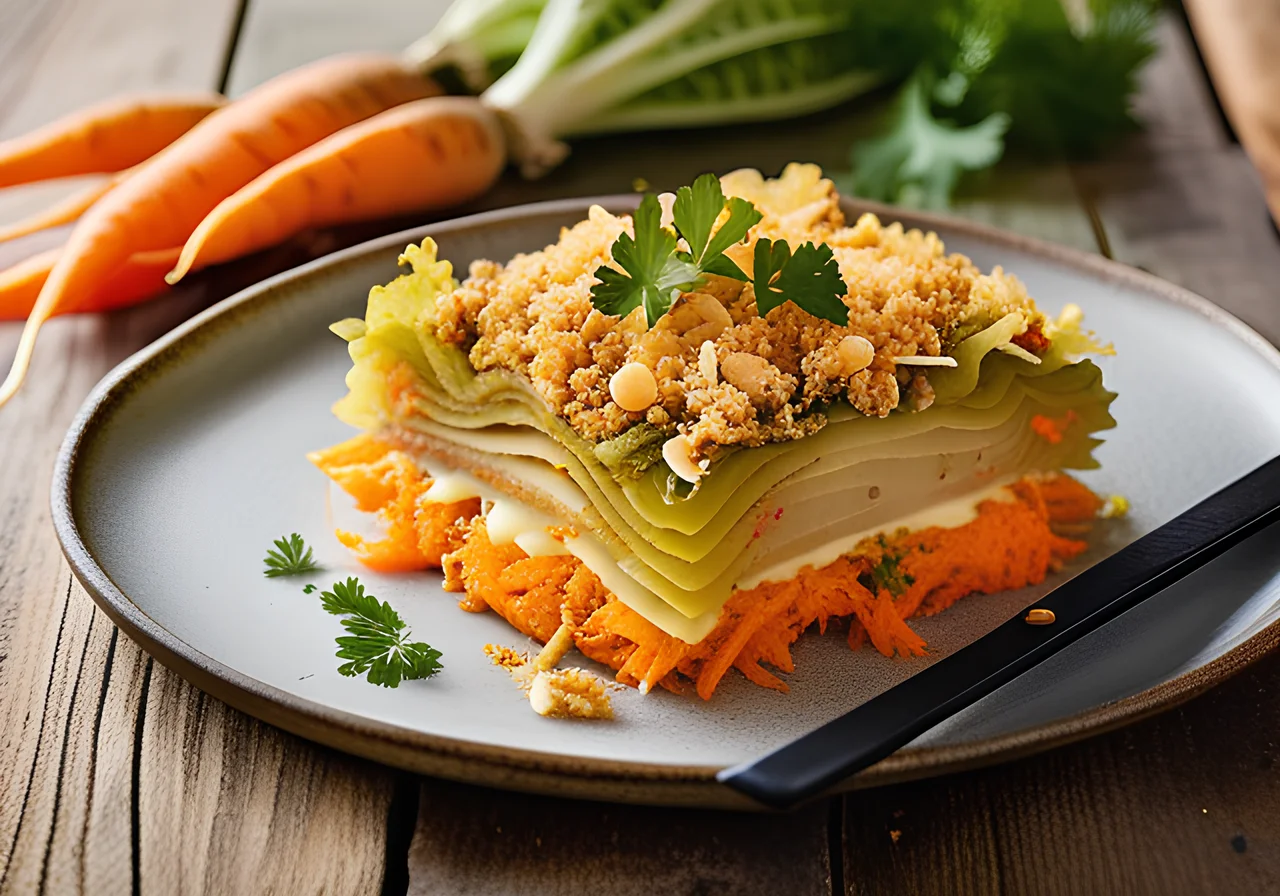 Cabbage‑Carrot Gratin