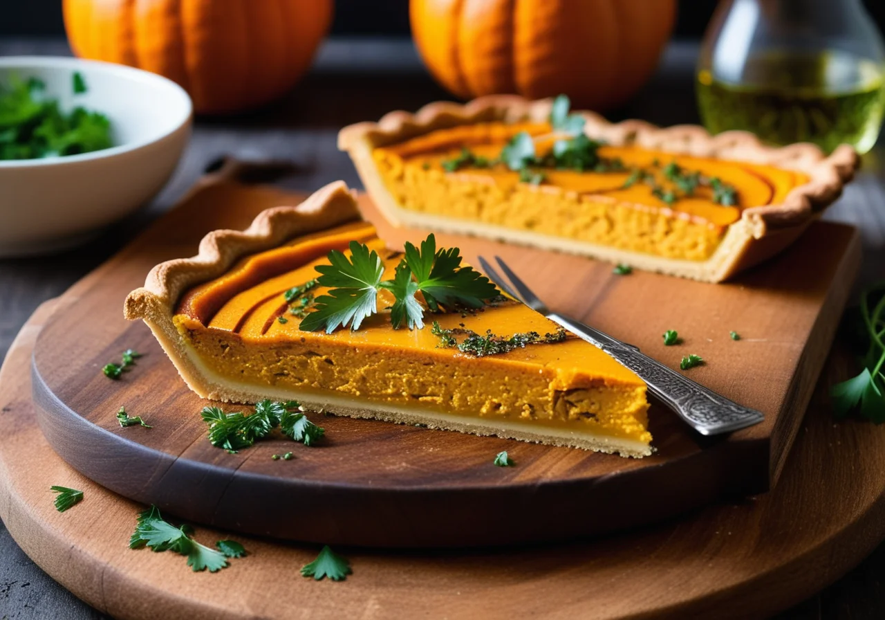 Vegan Pumpkin Quiche