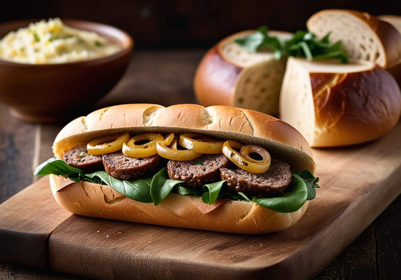 Vegetarian Sausage in a Roll