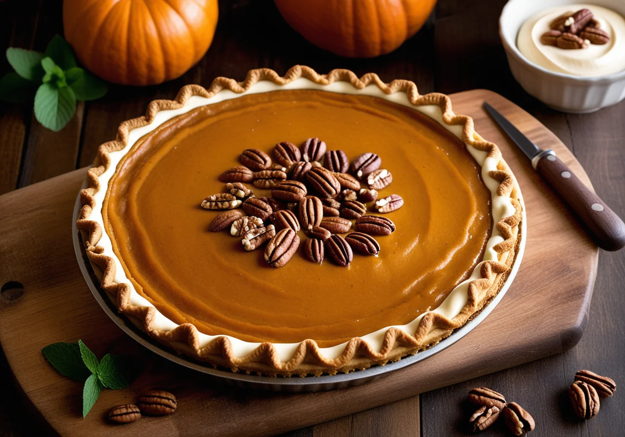 Pumpkin Pie with Hazelnut Flour
