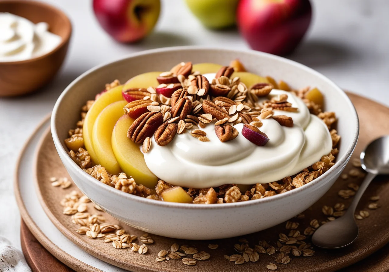 Apple Compote with Yogurt