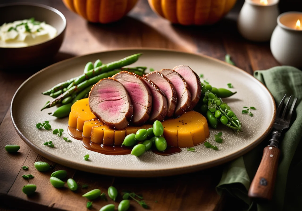 Duck with Pumpkin