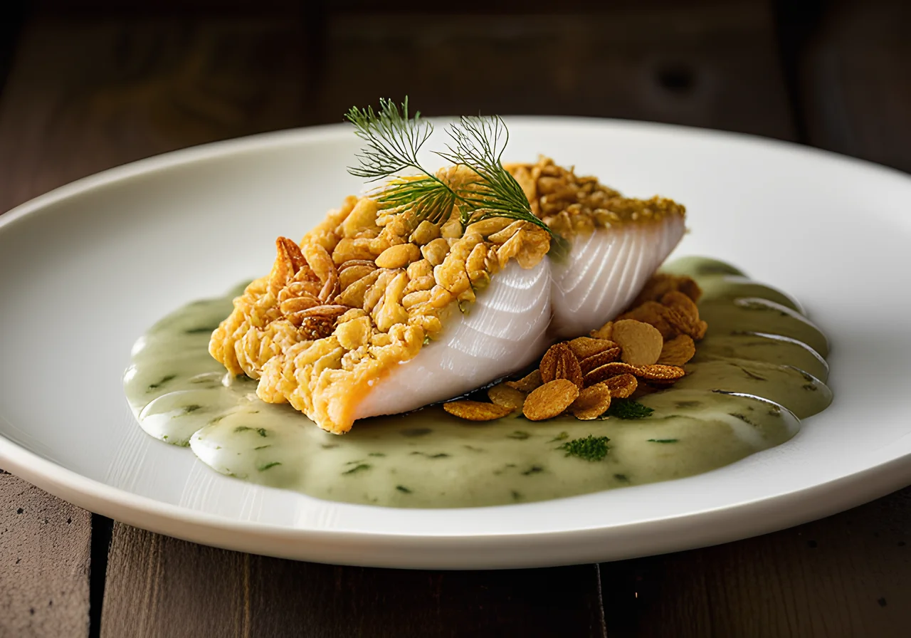 Fish in Cornflake Coating with Remoulade