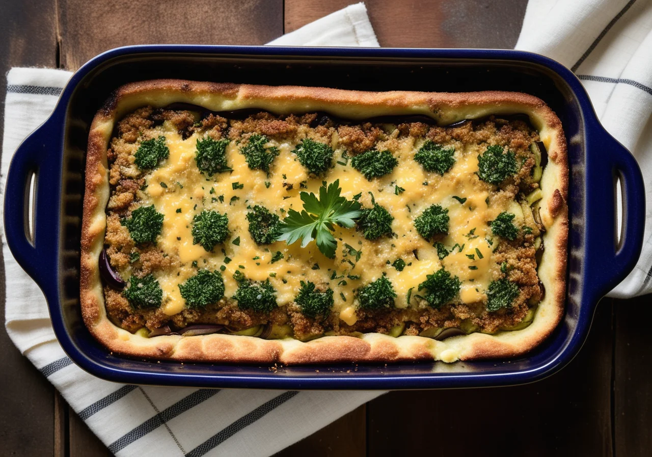 Eggplant Zucchini Casserole