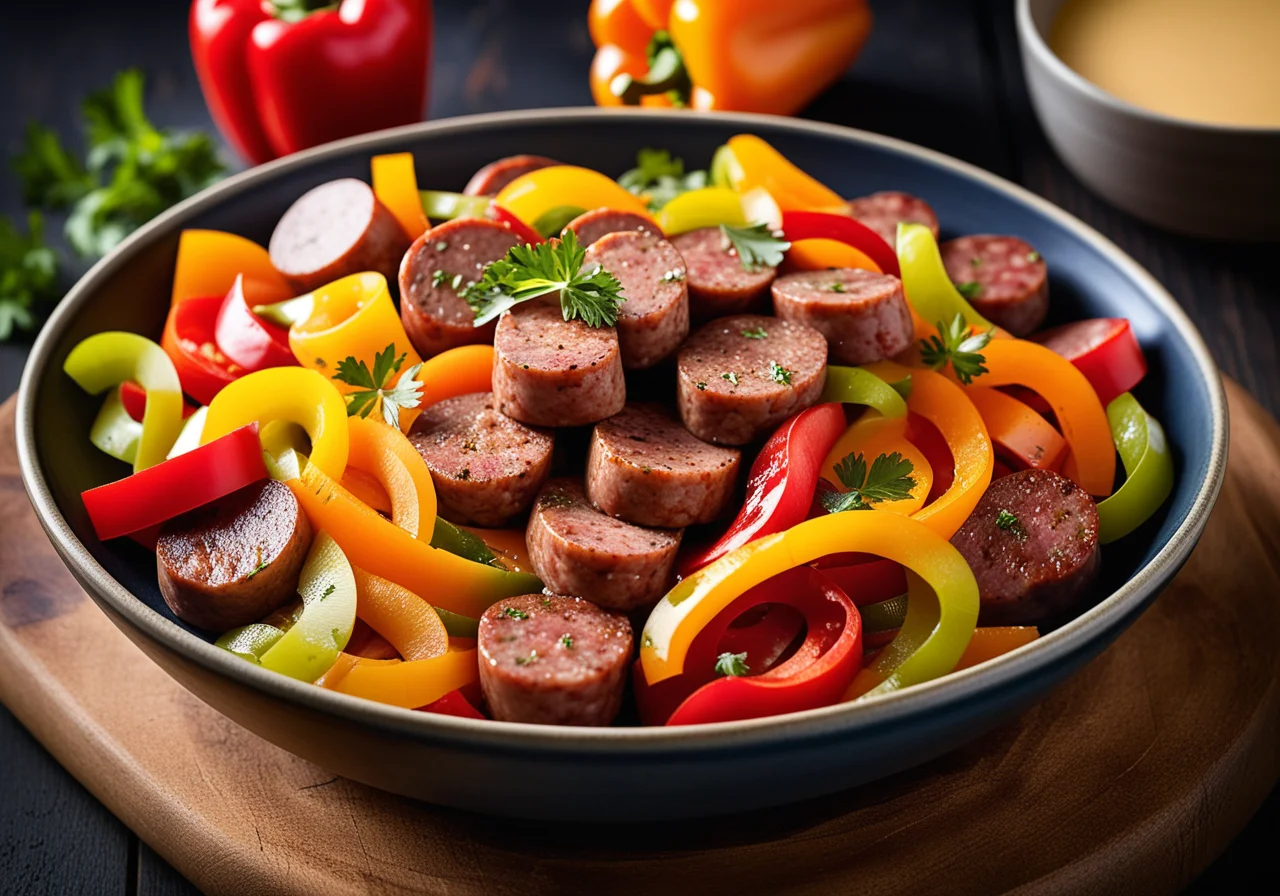 Paprika Vegetable with Sausage
