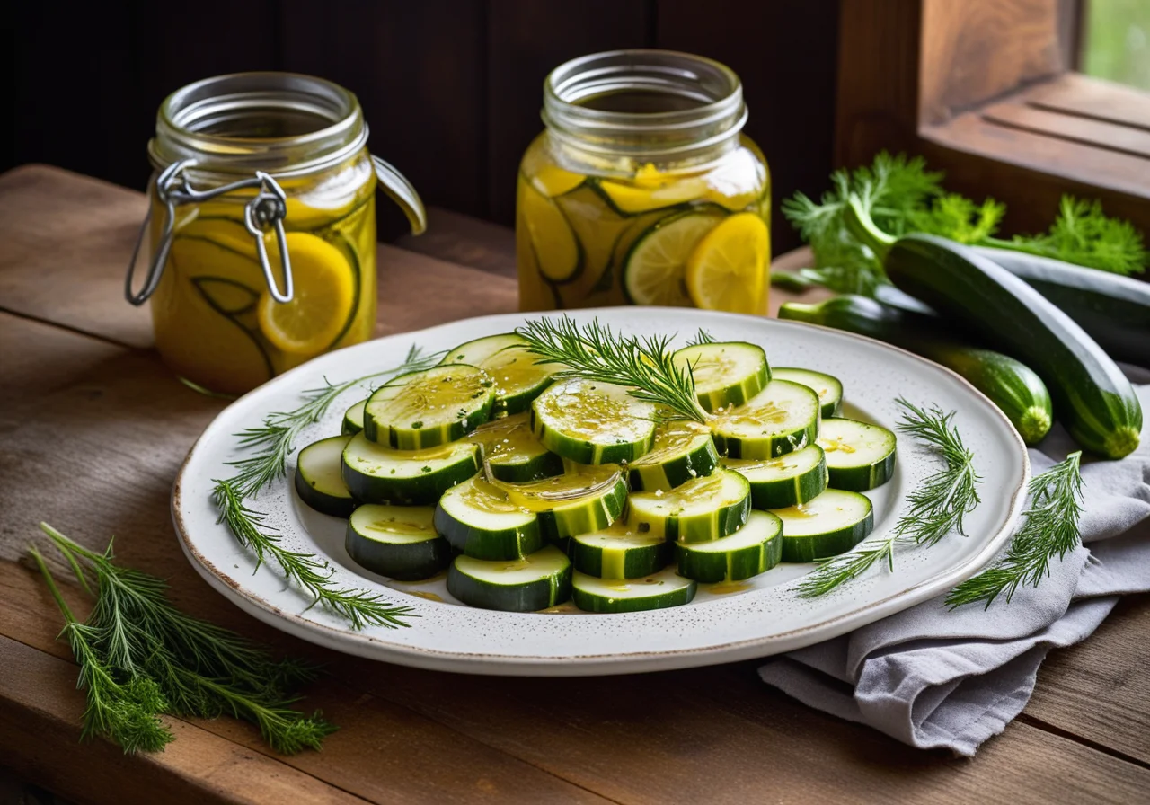 Zucchini in Mustard Brine