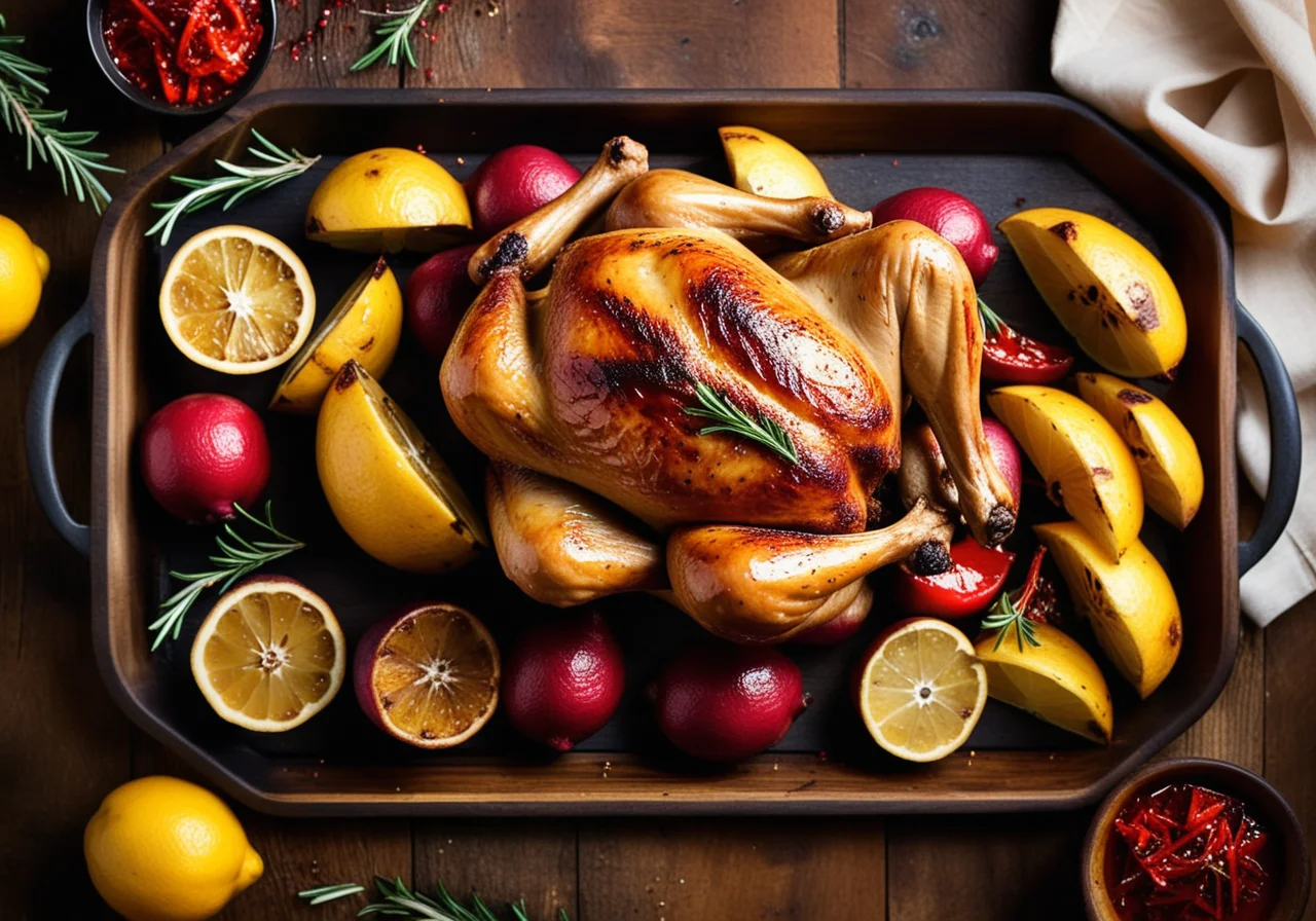 Roasted Lemon Chicken with Paprika and Potatoes