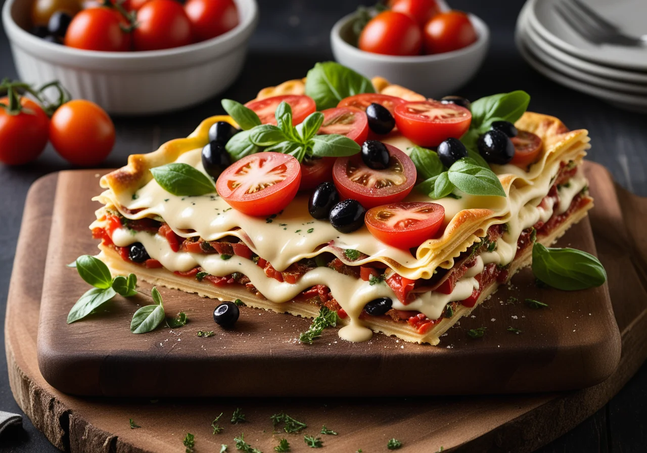 Tomato Salad Lasagna