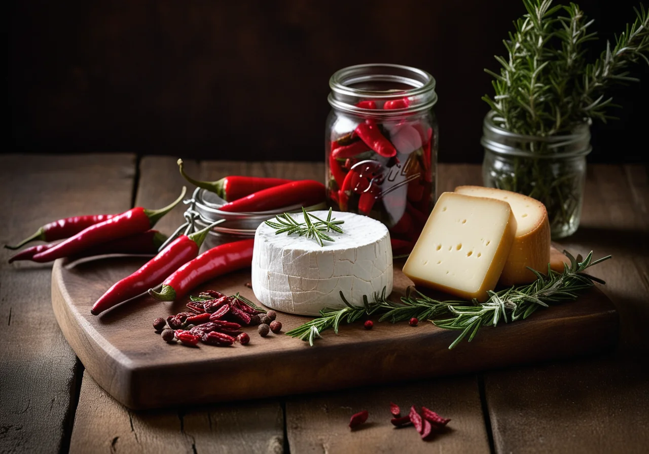 Pickled Goat Cheese with Herbs