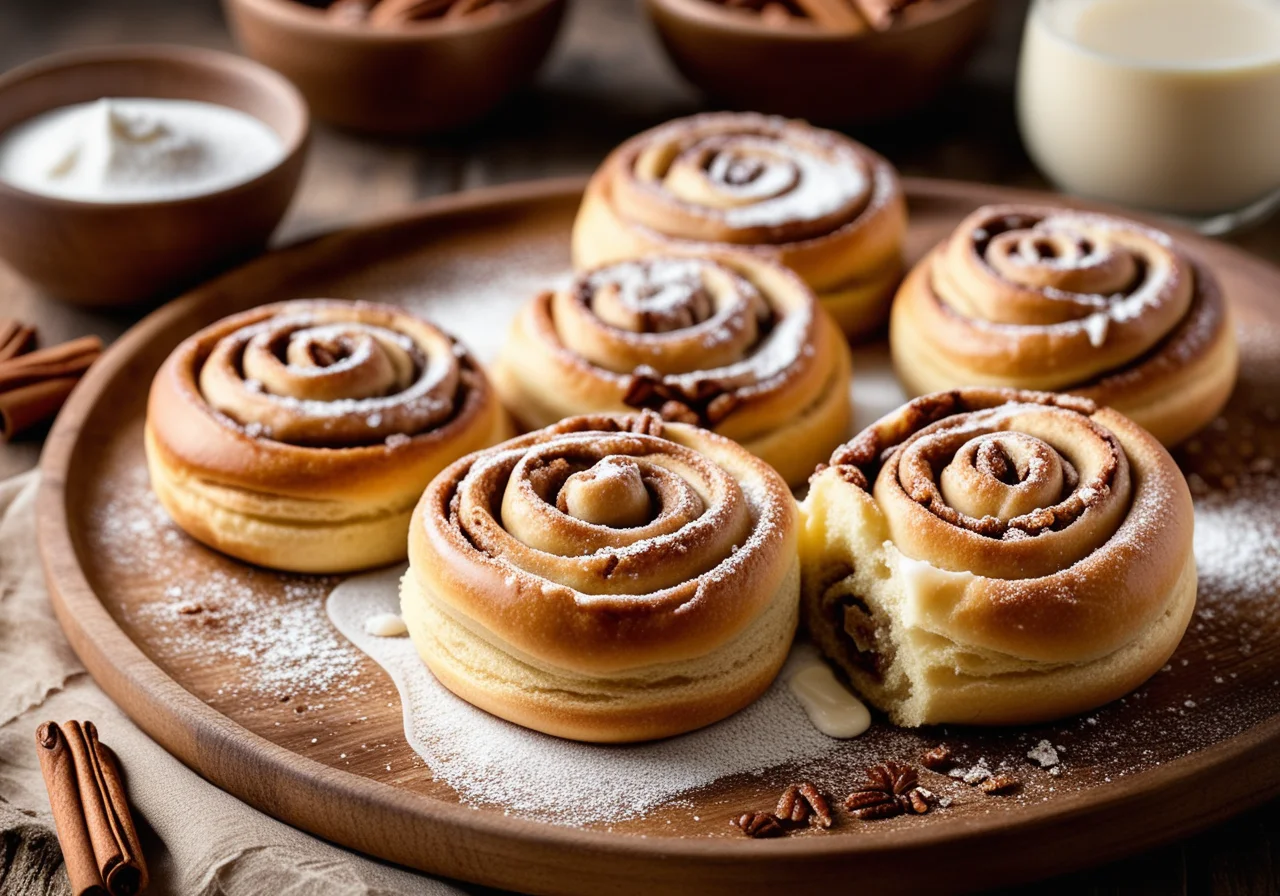 Swedish Cinnamon Rolls with Pecans
