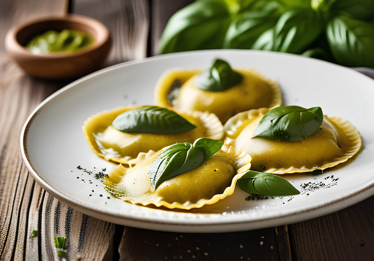 Basil Pesto Ravioli