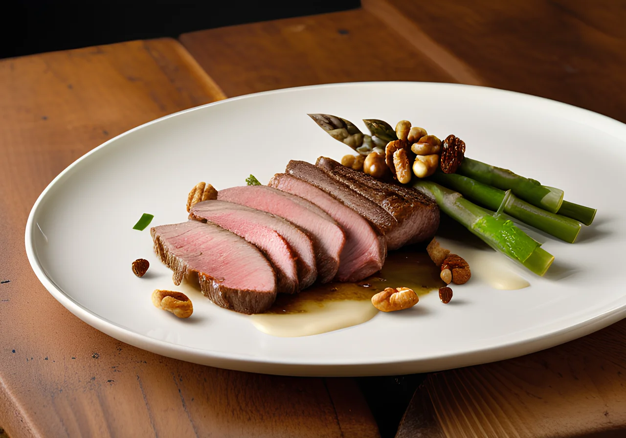 Sliced Beef with Asparagus