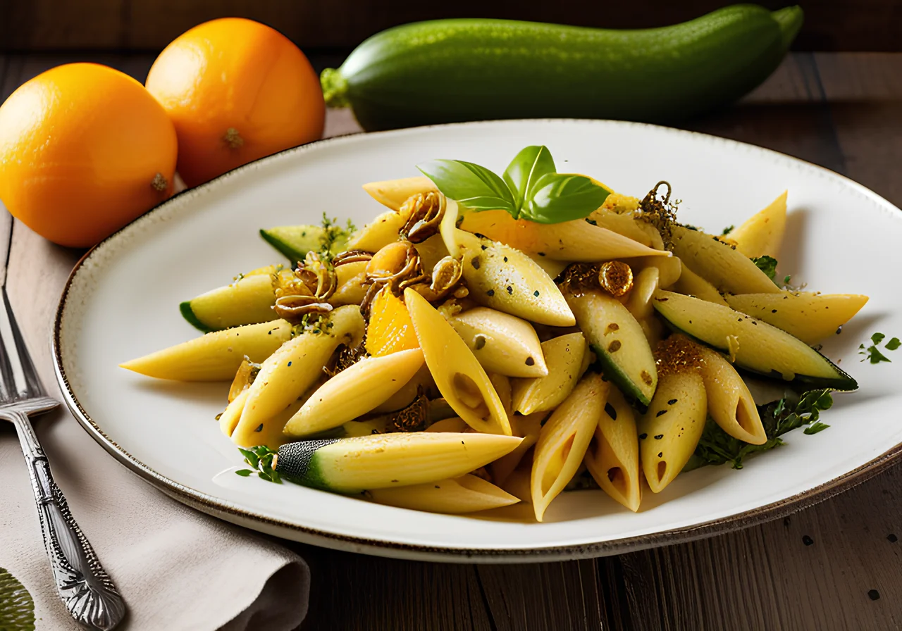 Penne with Zucchini and Capers