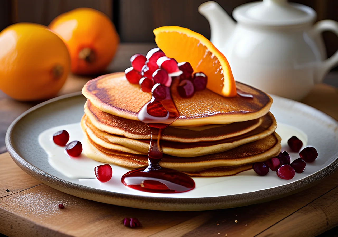Orange and Greek Yogurt Pancakes