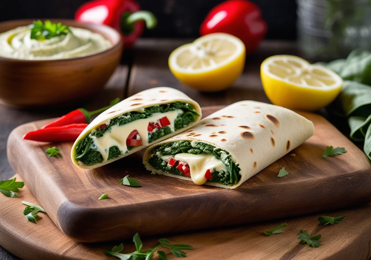 Spinach-Cheese Wraps