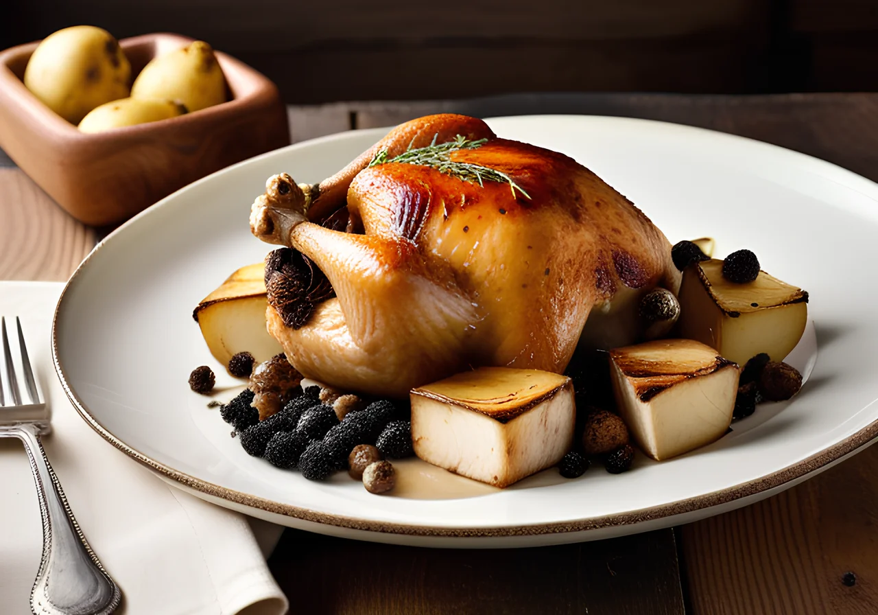 Bresse Chicken with Potatoes