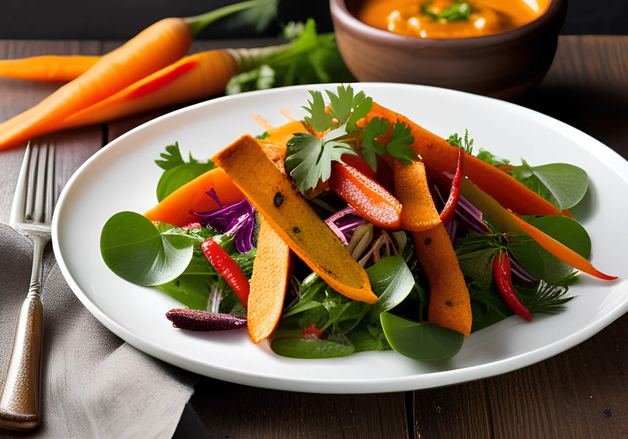 South African Chakalaka Salad with Flatbread