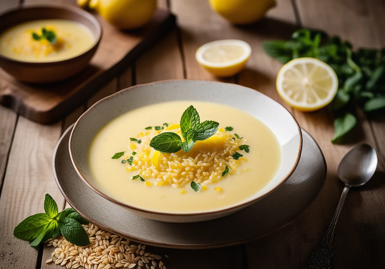 Lemon Soup with Rice