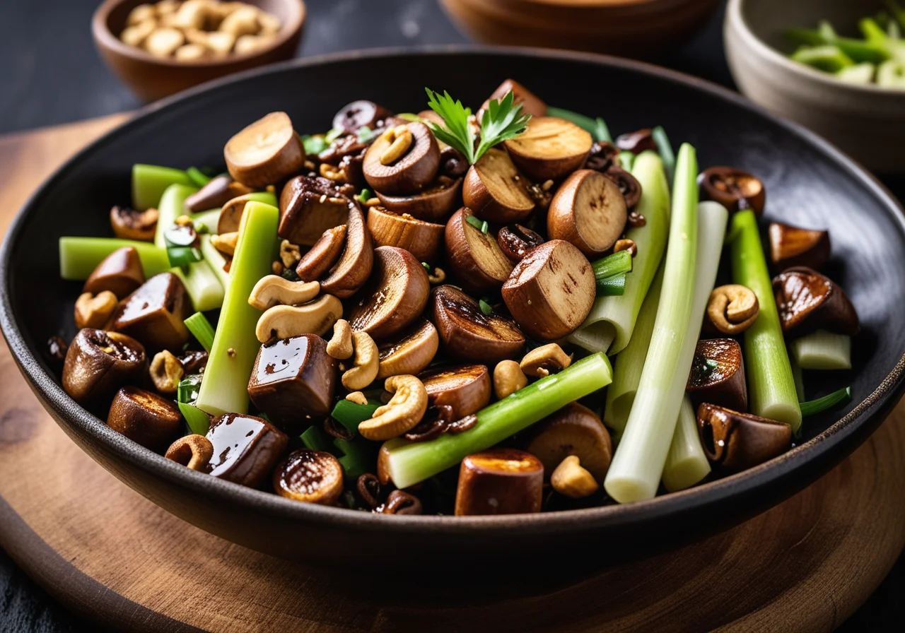 Tofu Stir-Fry with Leek