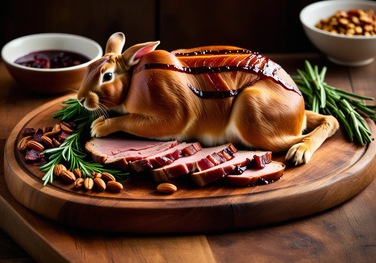 Rabbit Roast with Stuffing