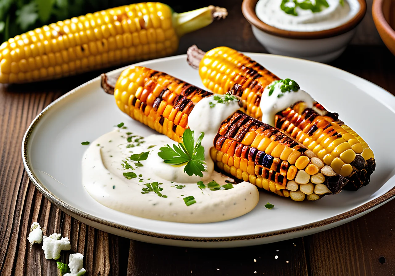 Elotes with Sour Cream