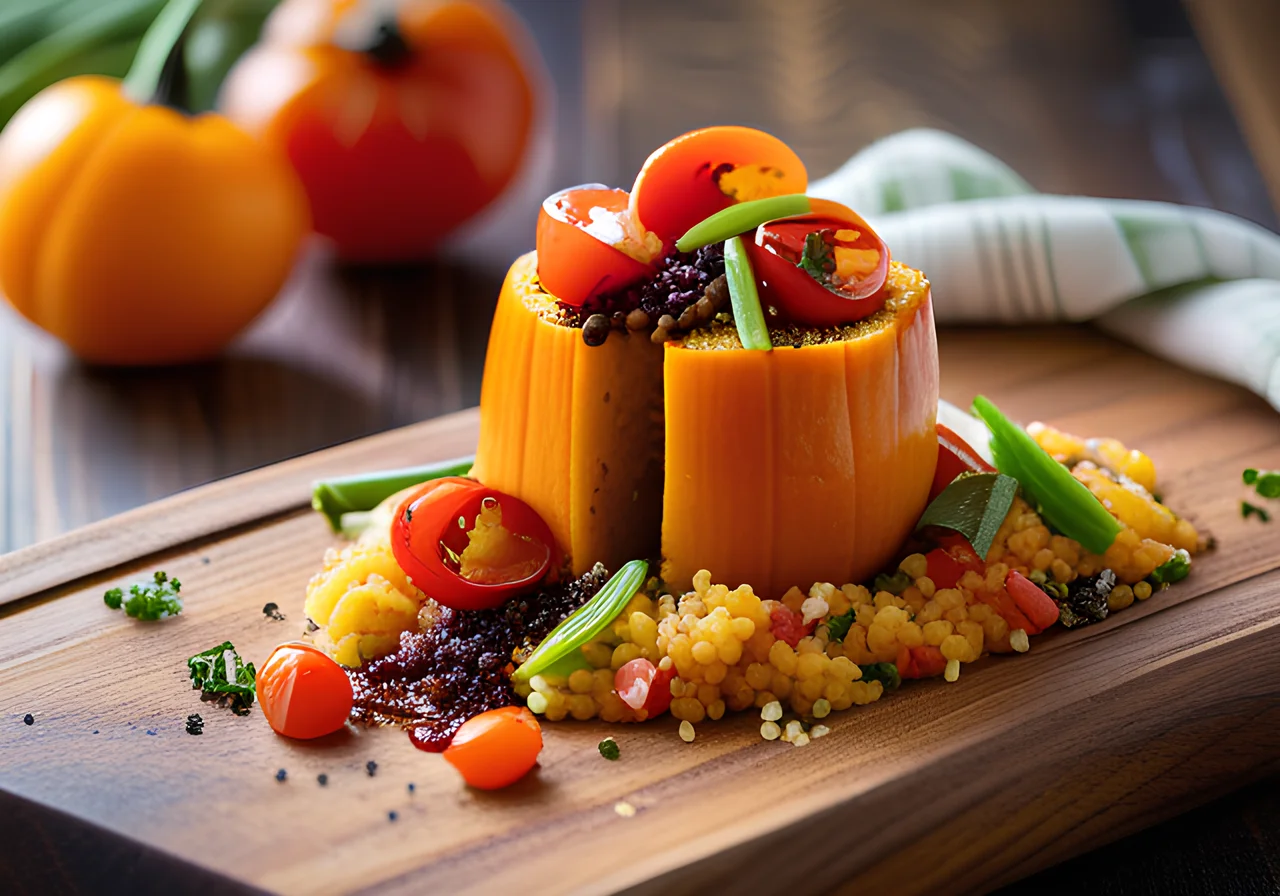 Pumpkin with Couscous Filling