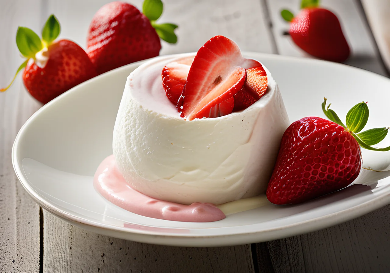 Vanilla Quark with Strawberries