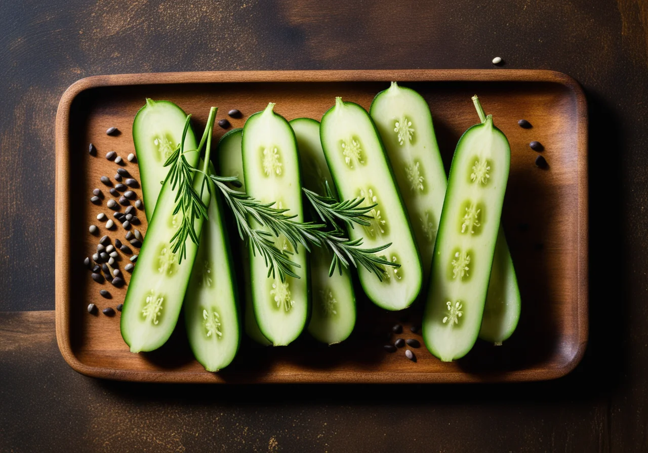 Pickled Cucumbers with Dill and Tarragon