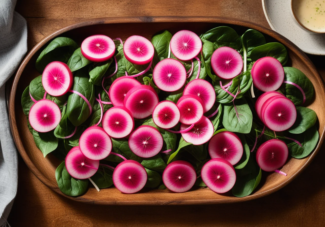 Radish Salad with Smoked Trout