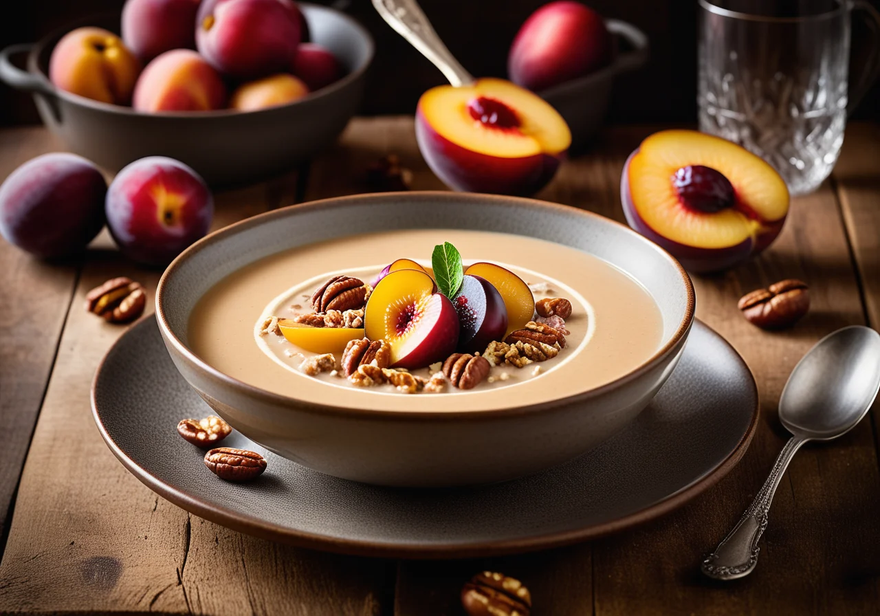 Chestnut Soup with Topping