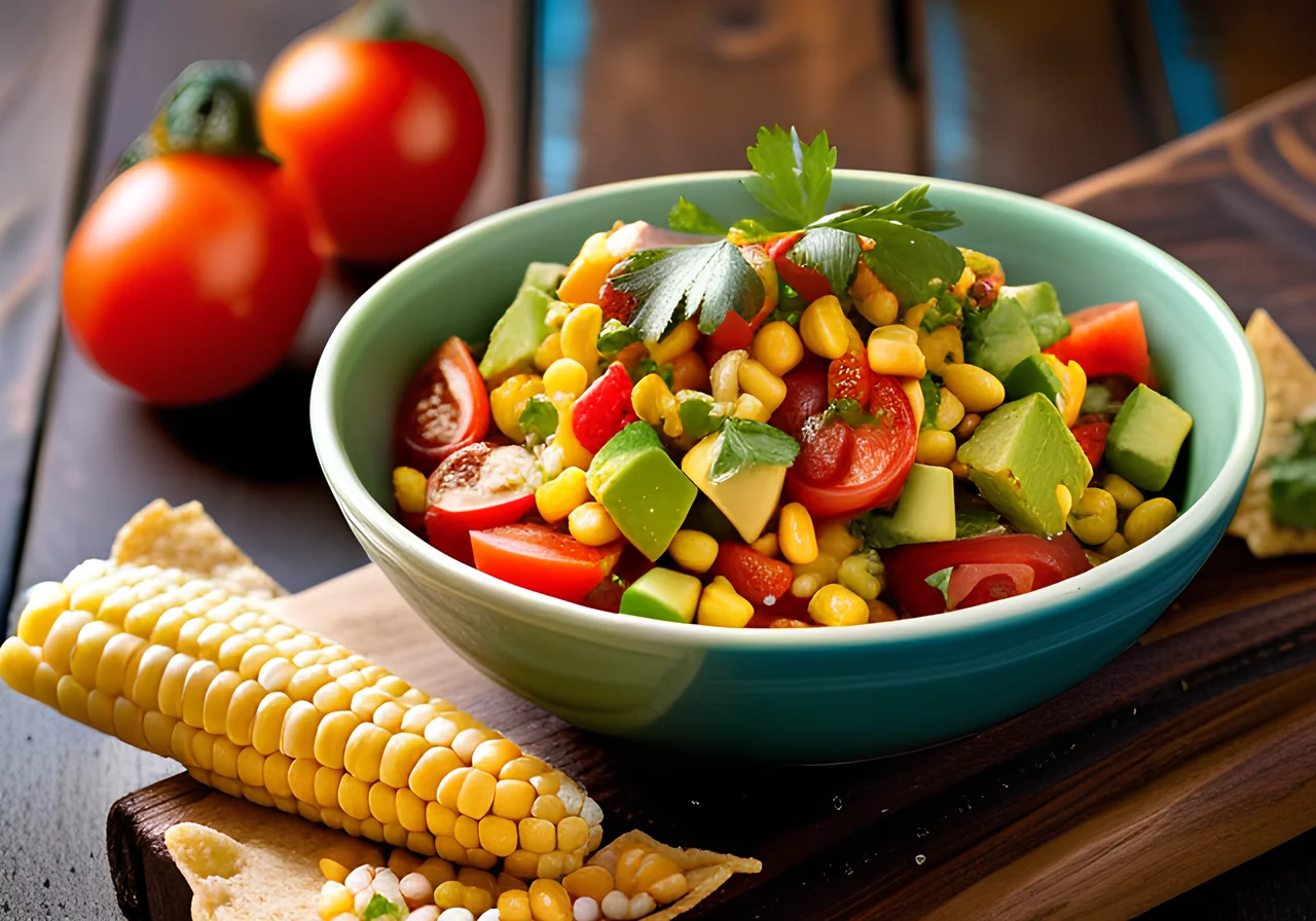 Corn, Avocado and Tomato Salsa