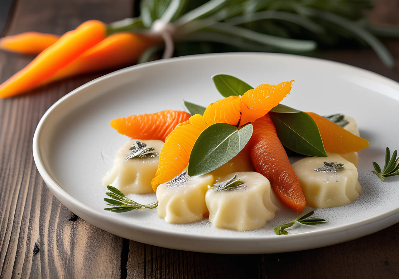 Low-Carb Gnocchi with Sage Carrots