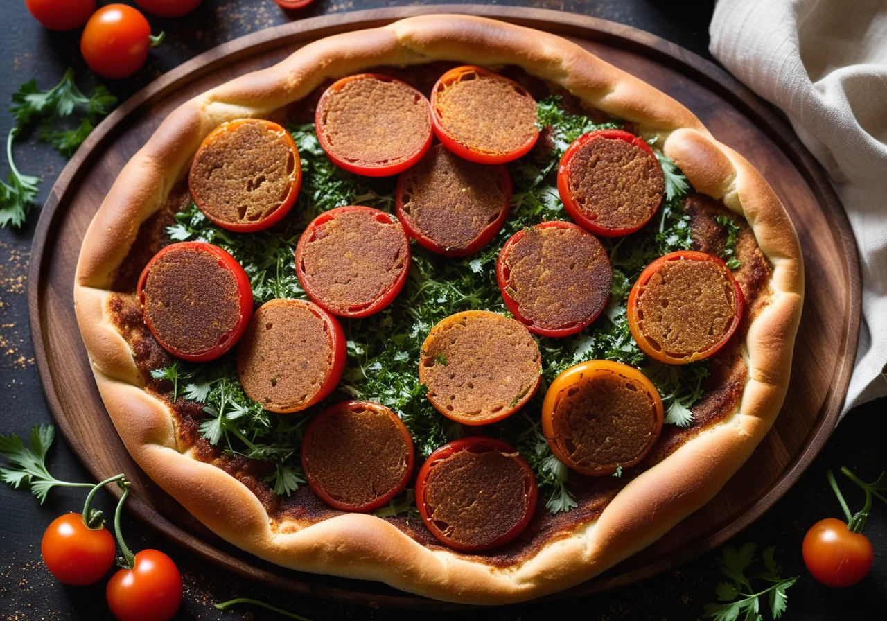 Lahmacun with Lamb Ground Meat