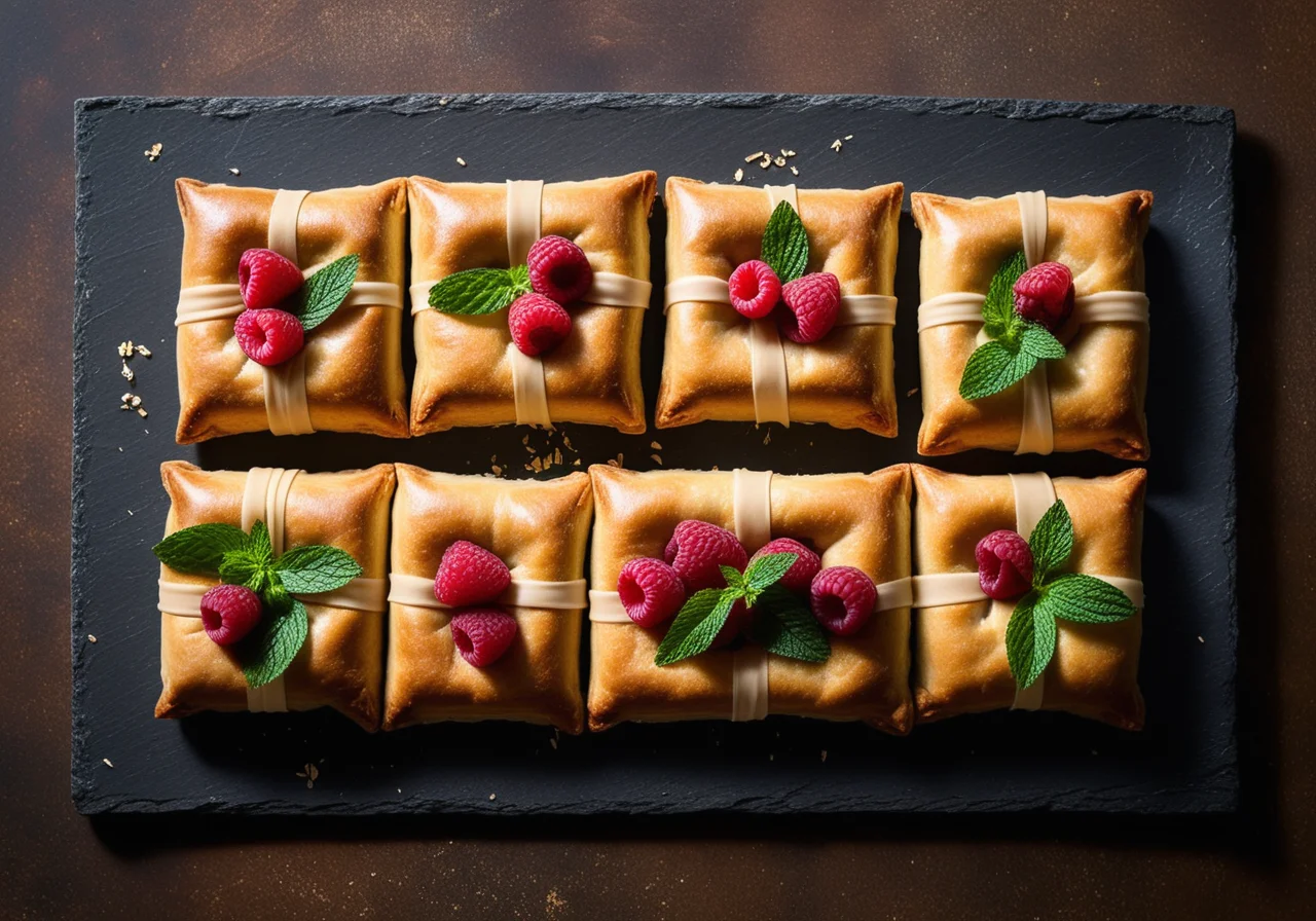 Raspberry Ricotta Parcels