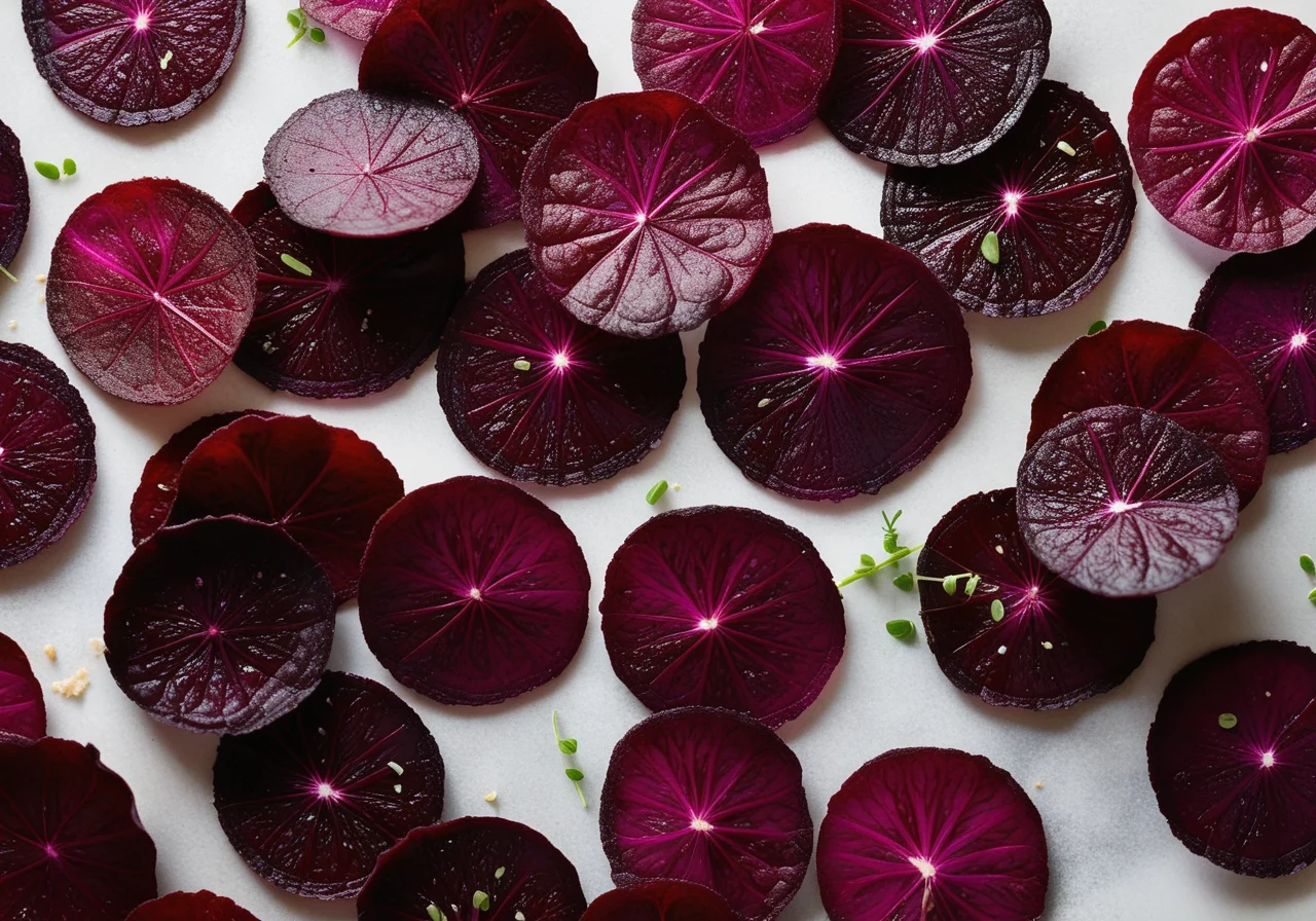 Oven-Baked Beet Chips