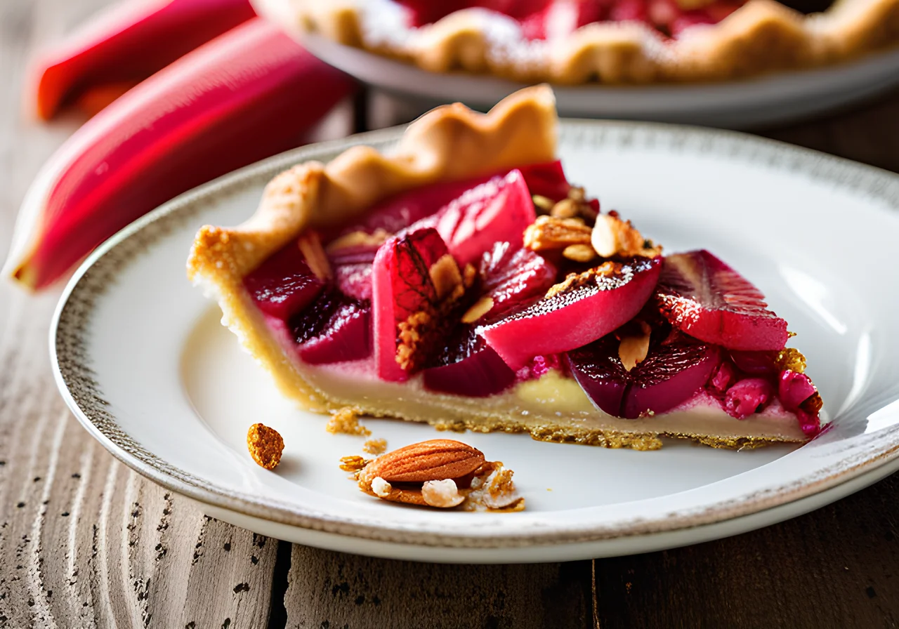 Rice-Rhubarb Tart