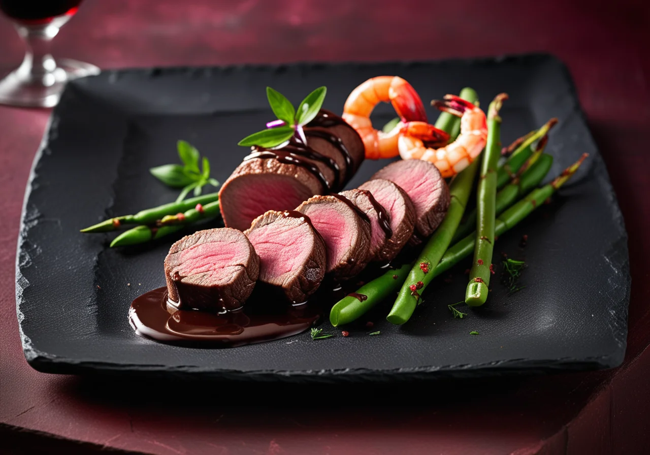 Shrimp Beef Fillets and Roastbeef Rolls